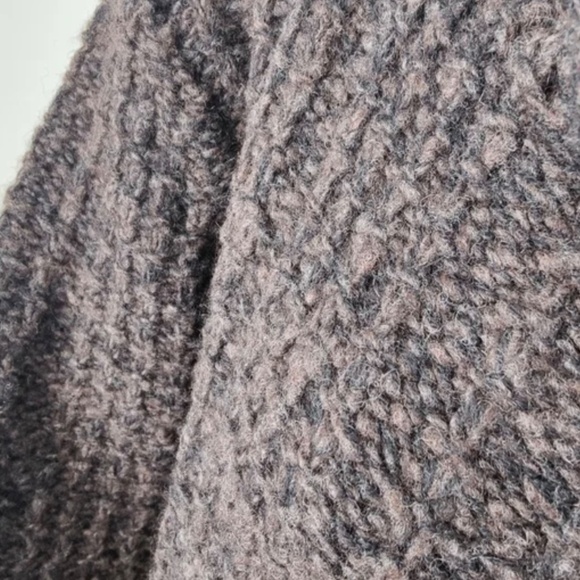 EILEEN FISHER 2x Brown Wool Blend Long Knee Length Cardigan Jacket Sweater EUC - Picture 4 of 5